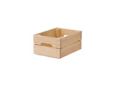 ikea knagglig wood box crate  