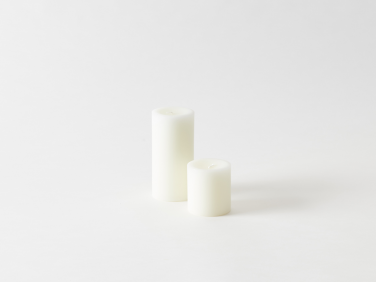 march sf hand poured white pillar candle  