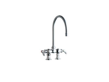 chicago faucets hot and cold water sink faucet  