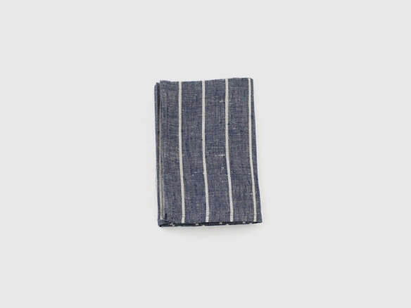kitchen cloth: navy wide stripe 8