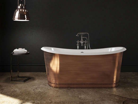 home and stone slik portfolio copper tub  