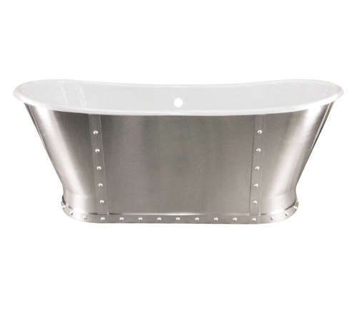 mercer tub with front rivets  