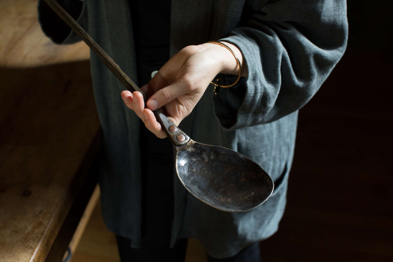 alice waters forged egg spoon 2