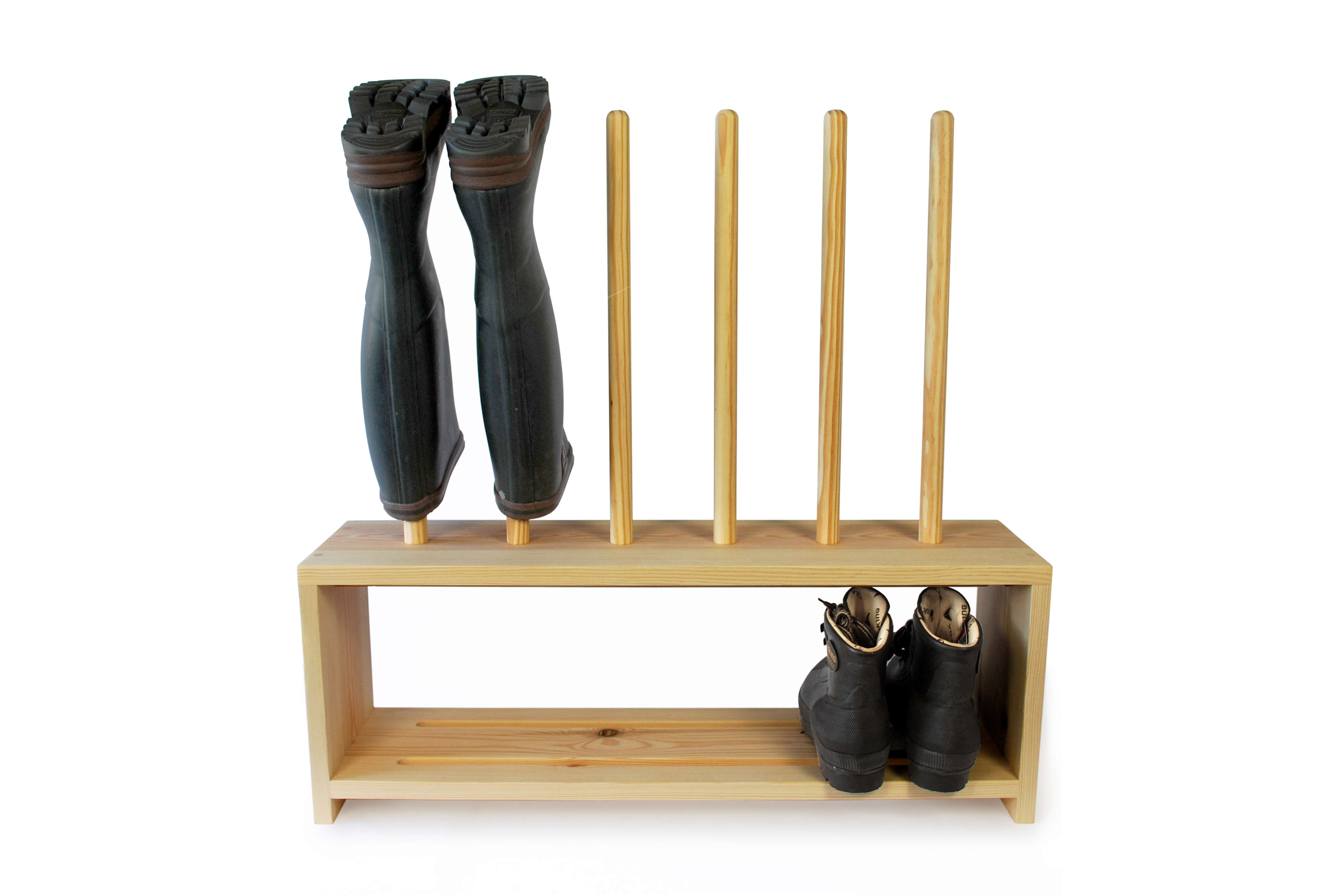 Personalised Oak Welly Rack In different sizes Home & Living Storage & Organisation Shoe Storage 