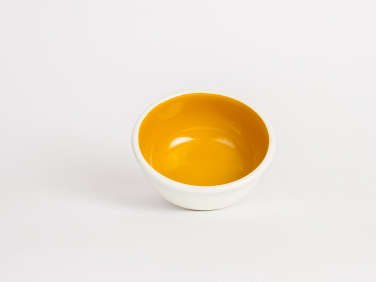 bornn enamelware bloom yellow bowl  
