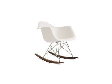 eames plastic molded rocking chair white 1  