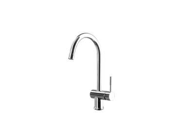 gessi sink mixer with swiveling spout  