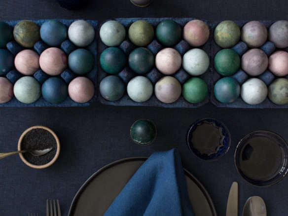 natural pigment dyed easter eggs diy by david stark lined in cartons  