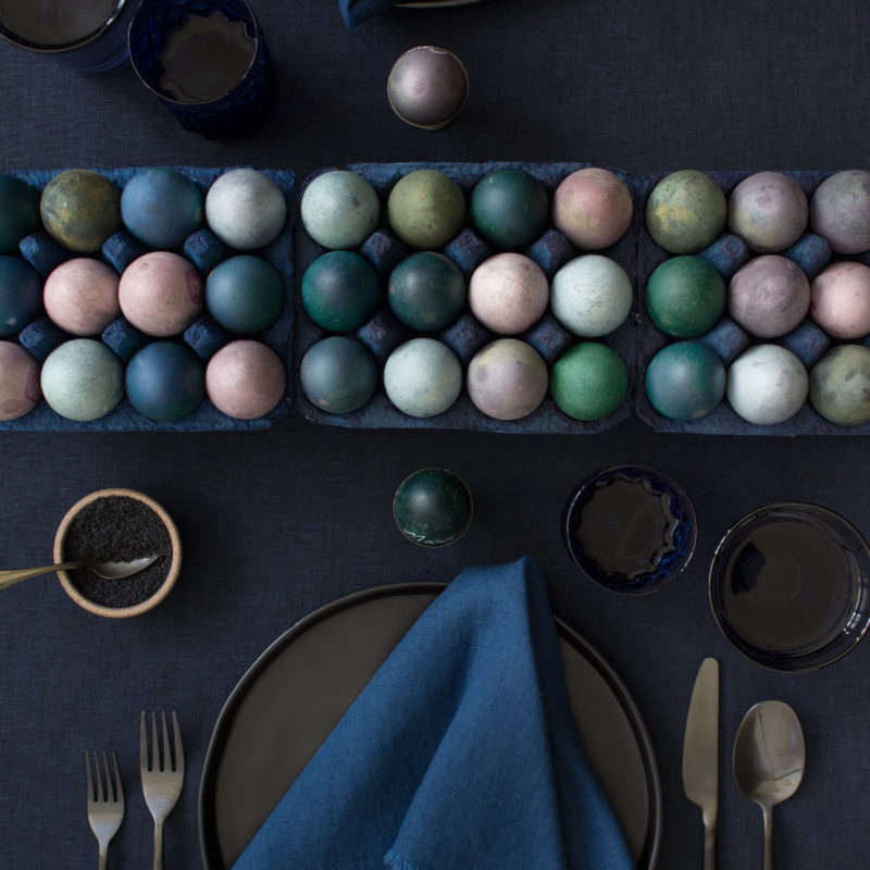 natural pigment dyed easter eggs diy by david stark lined in cartons  