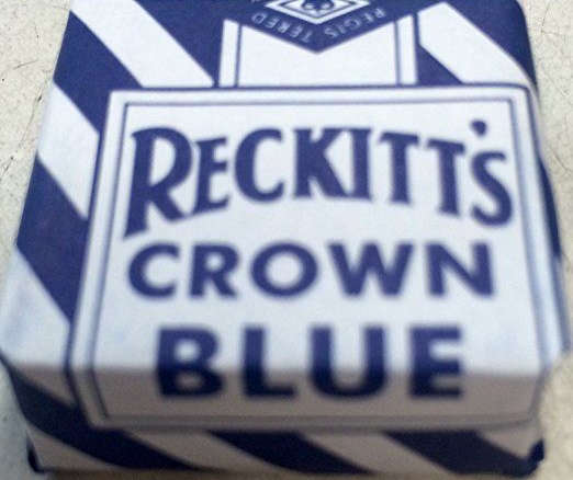 reckitts crown blue squares box  