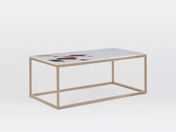 west elm indian marble table  