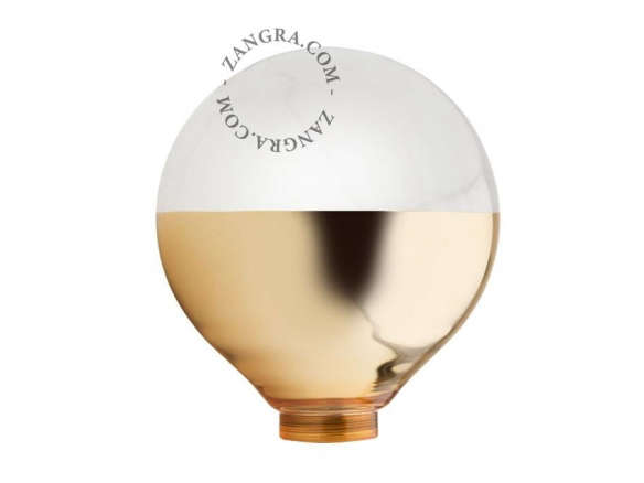 light bulb ‘mirror bottom’ gold 8