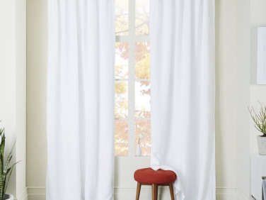 belgian flax linen curtain white o  