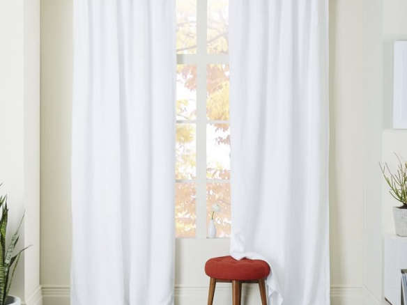 belgian flax linen curtain – white 8