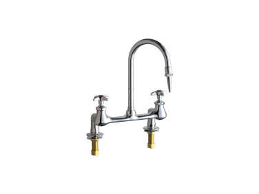 chicago faucets hot and cold water inlet faucet  