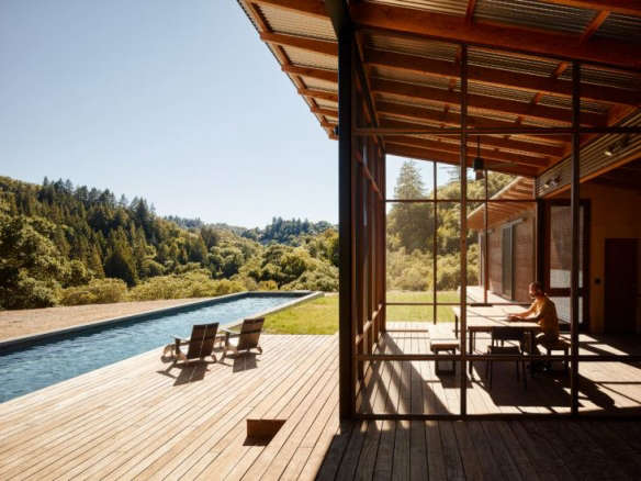 healdsburg california wine country camp estate pool porch   1 584x438