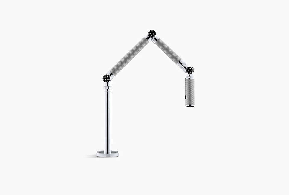 Articulated Deck Mount Kitchen Faucets
