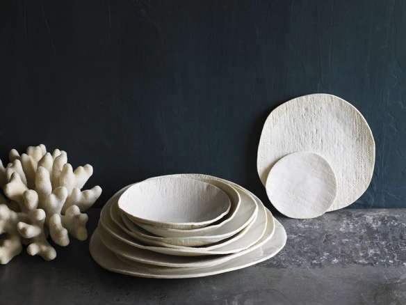elephant ceramics white plates  