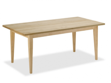 shaker farmhouse table tapered maple  