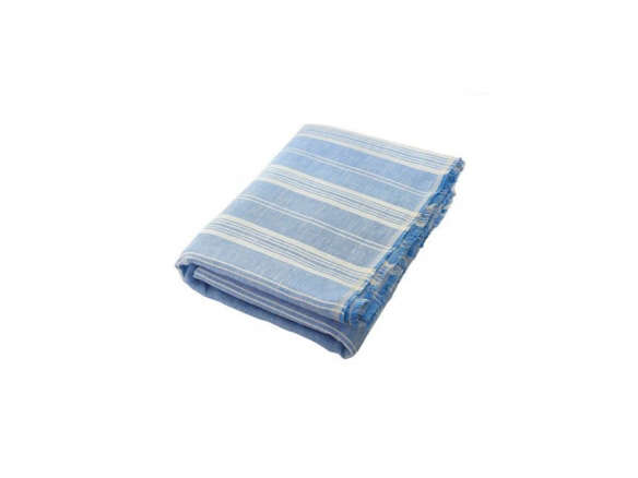 deck towel bleeker cornflower blue beach towel  