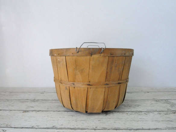 vintage split wood bushel basket 8