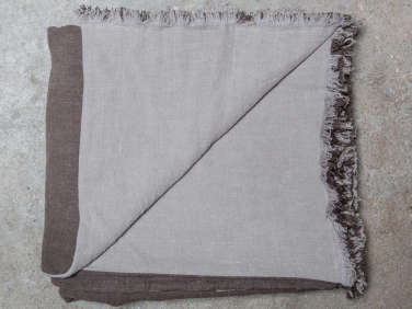 once milano toogood linen doubled throw  