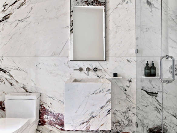 ccs awards white gray burgundy marble bathroom wood floor 1  