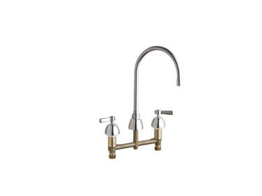 chicago faucets concealed hot and cold water sink faucet  