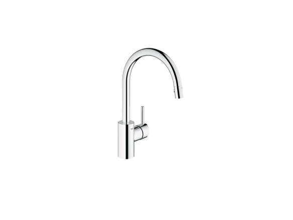 grohe 32665001 concetto single handle pull down spray kitchen faucet 8