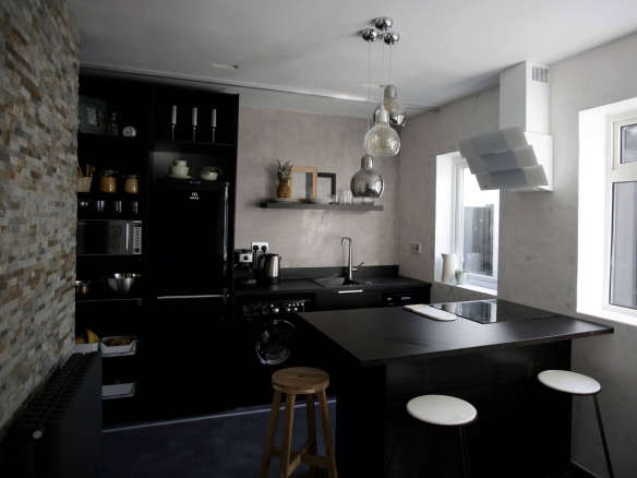 kitchen uk awards remodel black gray modern  