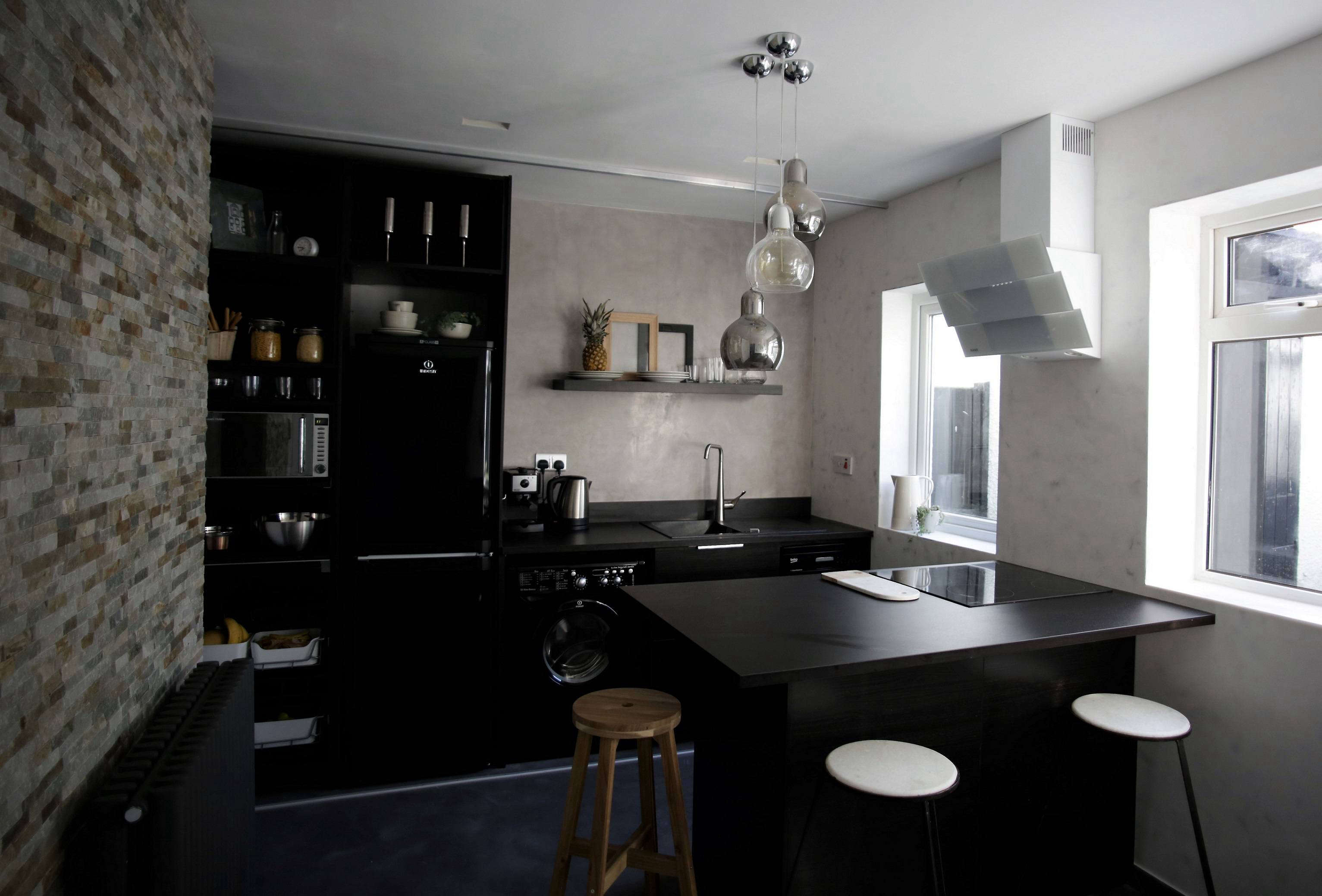 kitchen uk awards remodel black gray modern