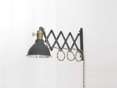 long made co industrial scissor wall lamp  