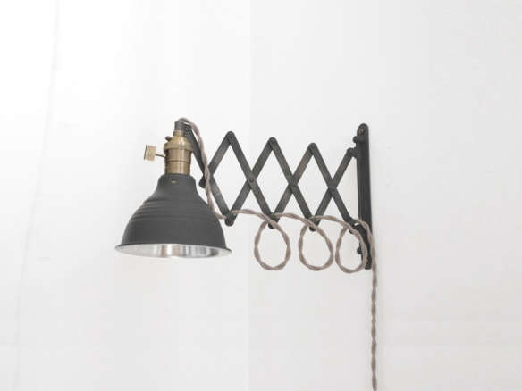 industrial scissor articulating wall lamp light 8