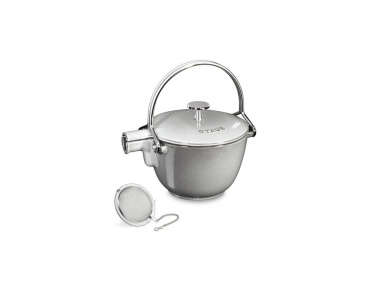 staub cast iron round tea kettle  