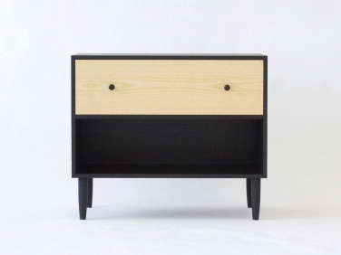 black wood nightstand kroft furniture canada  