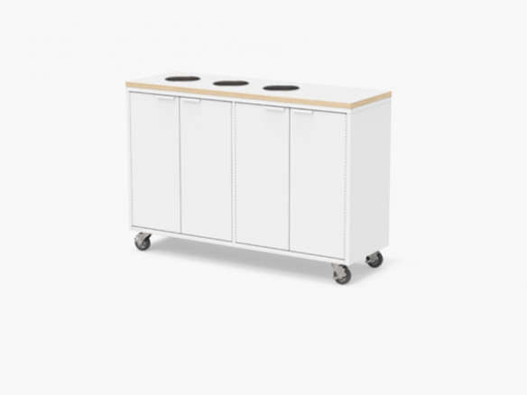 active duty recycling credenza casters 8