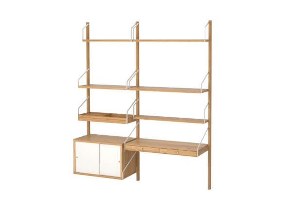 Svalnas Shelving System, Wooden Wall Shelving Systems