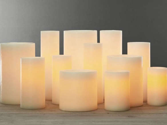 battery operated indoor/outdoor flameless pillar candle 8