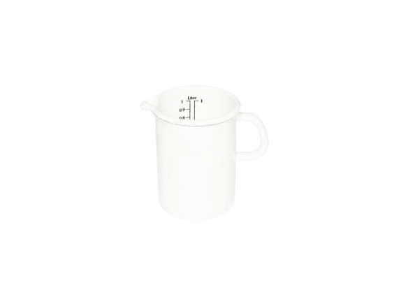 riess enamel white measuring jug  