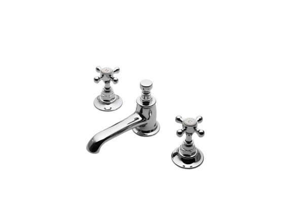 waterworks highgate low profile three hole deck mounted lavatory faucet  
