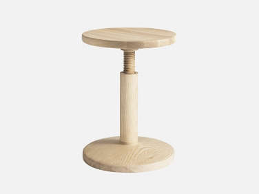 all wood stool  