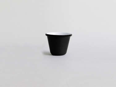 barn light electric enamelware cup black  