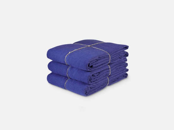 overall blue washed linen flat sheet 8