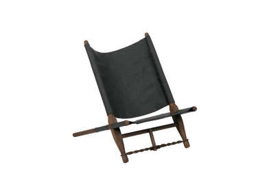 ogk safari chair black canvas  