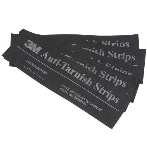 Anti-Tarnish Strips for Silver Protection - 30 Pcs 7X2 Inch Black Tabs