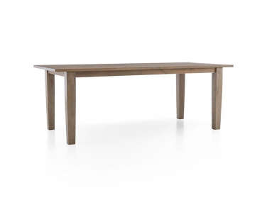 crate and barrel basque honey dining table  
