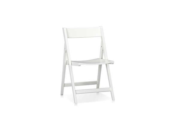 crate and barrel spare chair white  