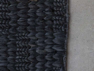 nodi rugs black double braid  