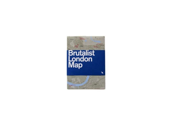 brutalist london map design  