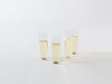 deborah ehrlich simple crystal straight champagne glasses march  